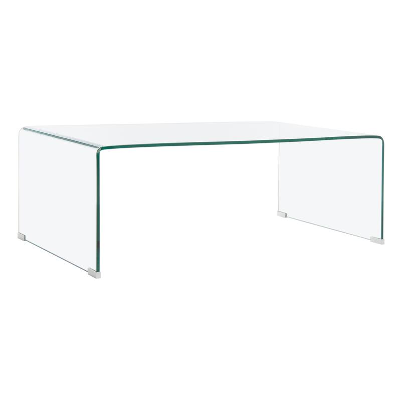 SAFAVIEH Heidi Clear Coffee Table - 47.2" x 25.6" x 16.5" - 47Wx26Dx17H