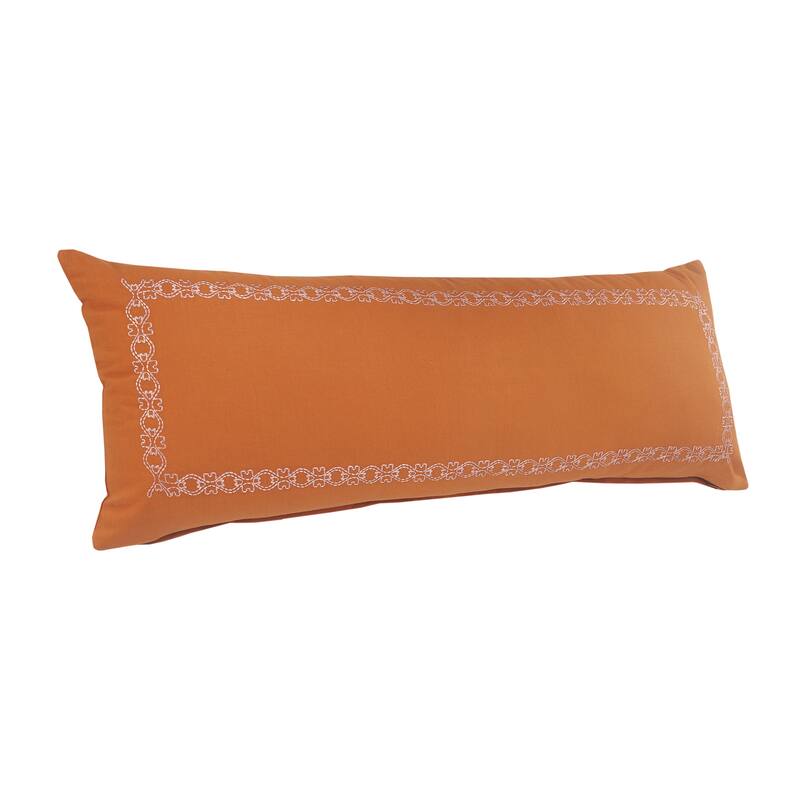 Sevita Dainty and Delicate Embroidered Border Throw Pillow