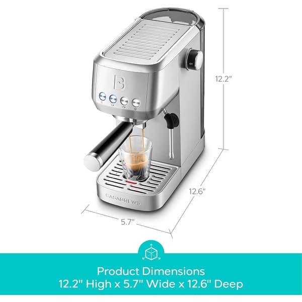 dimension image slide 1 of 4, CASABREWS 20Bar Espresso Coffee Machine /W Steam Frother home