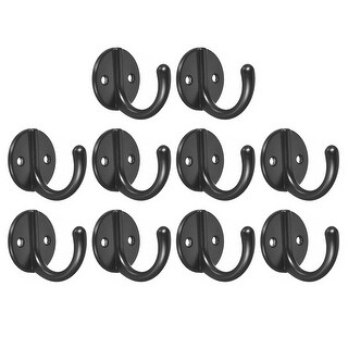 Wall Hooks, 10Pcs - Zinc Alloy Single Prong Round Retro Clothes Hook ...