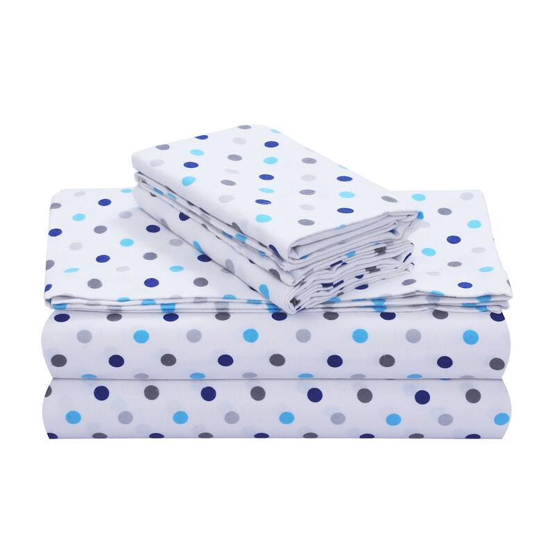Feather & Stitch Cotton Flannel Sheets Set 4 Piece Bed Sheets Heavy Weight Bedding