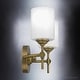 preview thumbnail 6 of 5, Luxury Mid-Century Modern Bath Vanity Light, 10"H x 15"W, with Cosmopolitan Style, Rustic Brass, by Urban Ambiance
