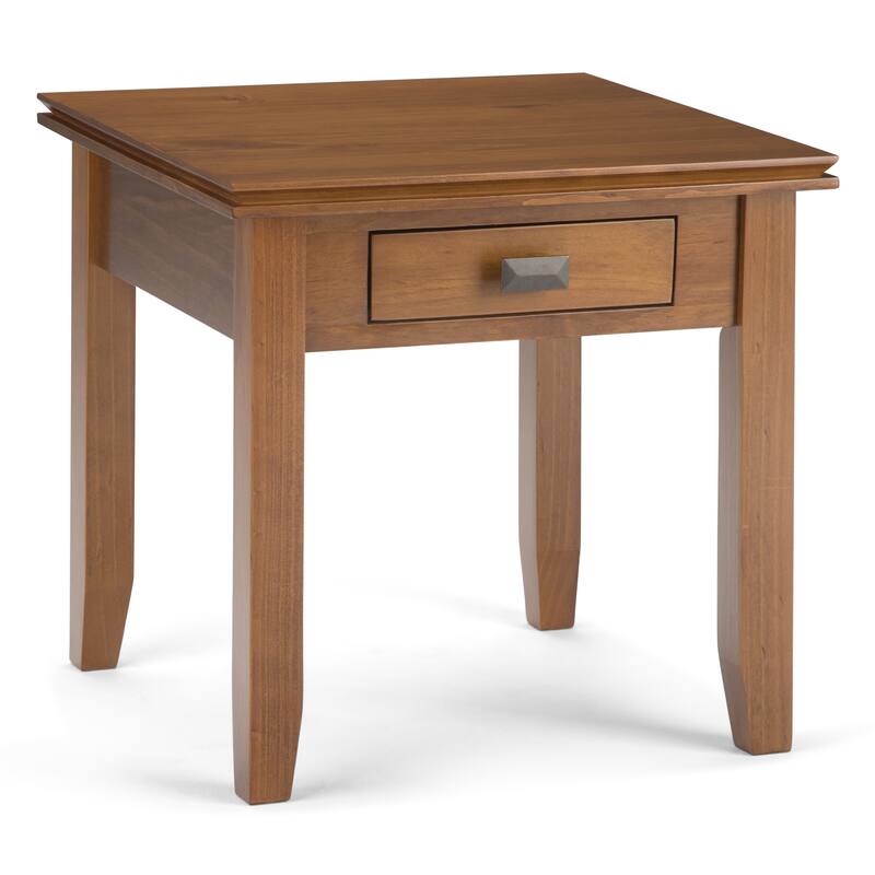 WYNDENHALL Stratford SOLID WOOD 21 inch Wide Square Transitional End Side Table