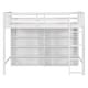preview thumbnail 14 of 12, Twin Size Loft Bed with 8 Open Storage Shelves, Built-in Ladder, Solid Pine Wood Frame, Space-Saving Design for Bedroom, White