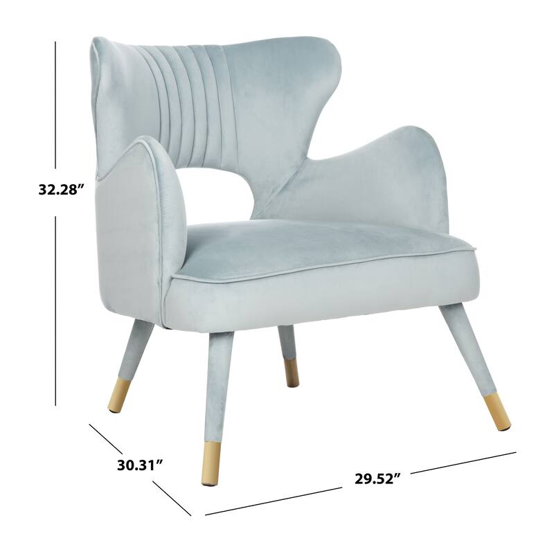 SAFAVIEH Terezina Wingback Accent Chair - 29.5" x 30.3" x 32.3" - 30Wx30Dx32H