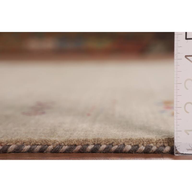 Little Animals Gabbeh Indian Area Rug Handmade Wool Carpet - 6'7"x 9'8"