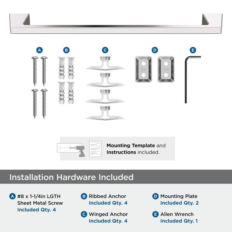 Amerock Blackrock 18" Towel Bar