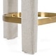 preview thumbnail 7 of 5, Modrest Adam Modern Beige Fabric & Brass Counter Chair