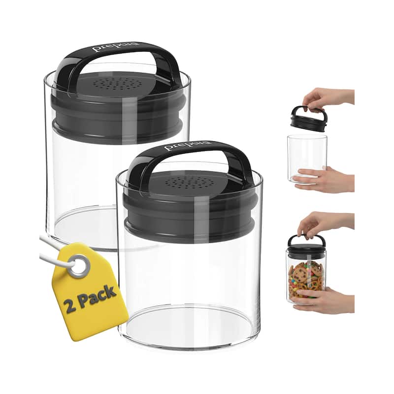 Prepara Set of 2 Evak Fresh Saver Airtight Containers - Small (4.06" × 3.78")