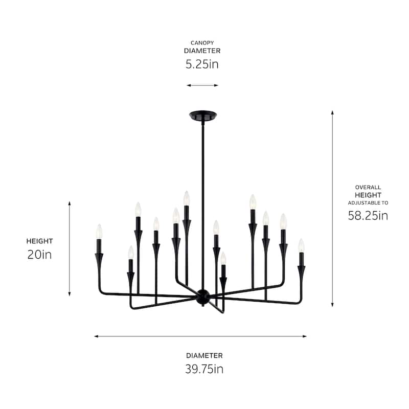 Kichler Lighting Alvaro Candle Chandelier