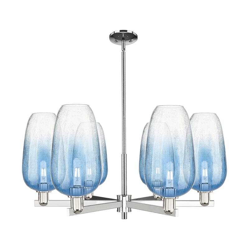 Innovations Lighting Downtown Urban - Brookhaven Flute - 6 Light 24" Stem Hung Chandelier