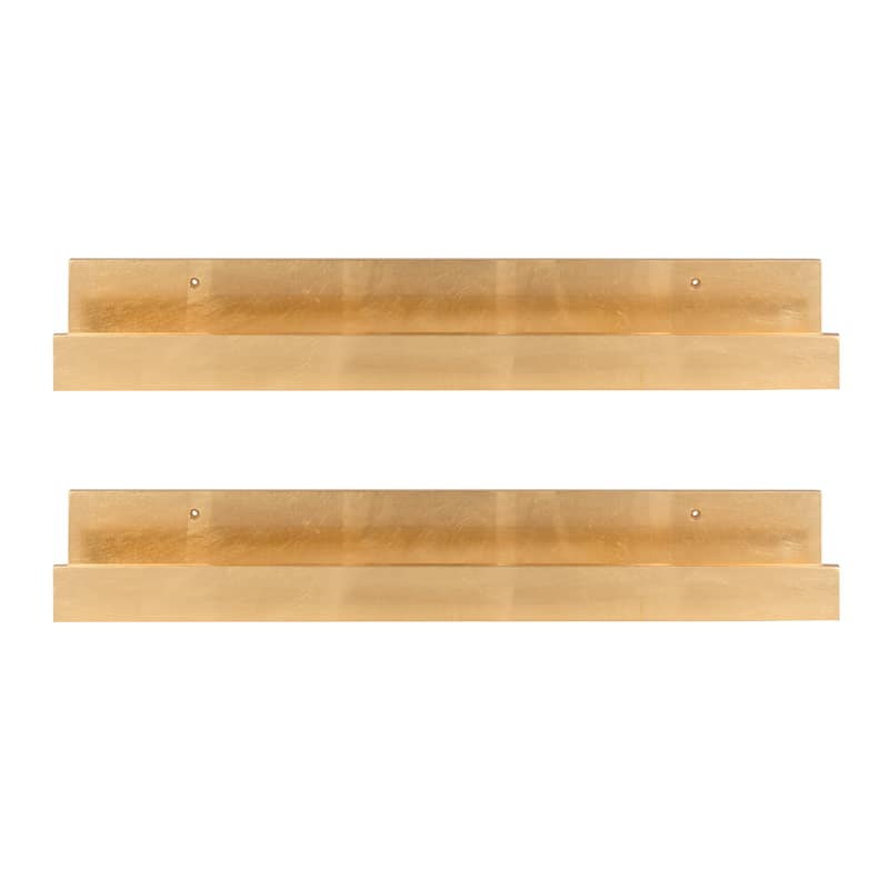 Levie 24 inch 2-Pack Wood Wall Picture Frame Holder Ledge
