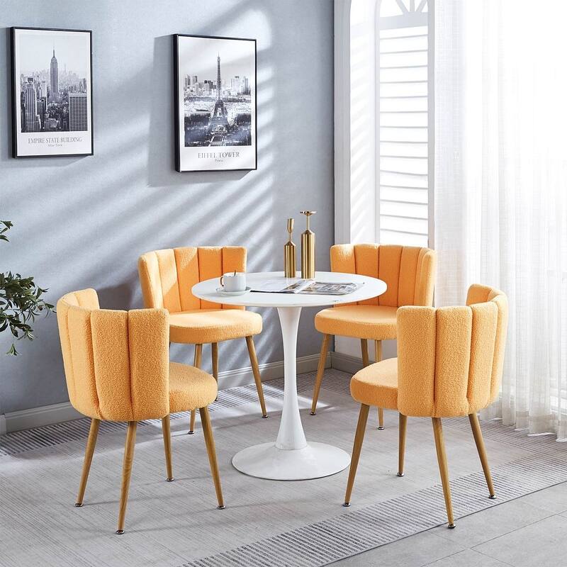 2 PCS Modern dining chairs shorthair cushions