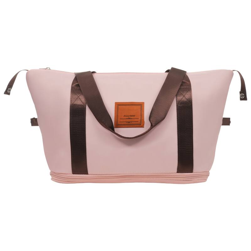 3 Piece Carry on Luggage Set, ABS Hardshell Lightweight Durable Suitcase with Wheels and Duffel Bag & Toiletry Bag, for Travel