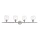 preview thumbnail 1 of 11, Elegant Lighting Collier 4 Light 38" Wide Bathroom Vanity Light with
