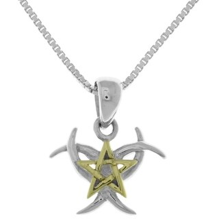 pentagram gold chain