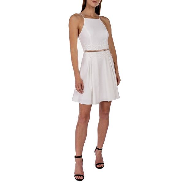 B Darlin Junior's Lace Inset Dress White Size 34 - Bed Bath & Beyond - 40628887 B Darlin Junior's Lace Inset Dress White Size 34 - Bed Bath & Beyond - 40628887