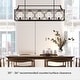 preview thumbnail 18 of 20, Hunter Stone Creek 5-Light Modern Farmhouse Linear Chandelier - Dining Room - Rustic, Transitional