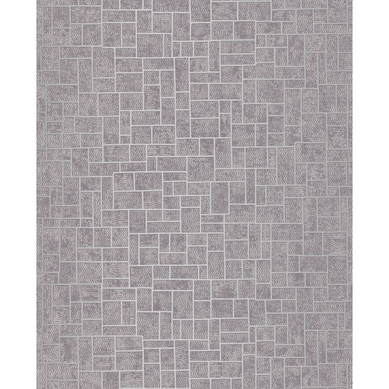 Decorline Etude Purple Geometric Wallpaper - 20.5in x 396in x 0.025in