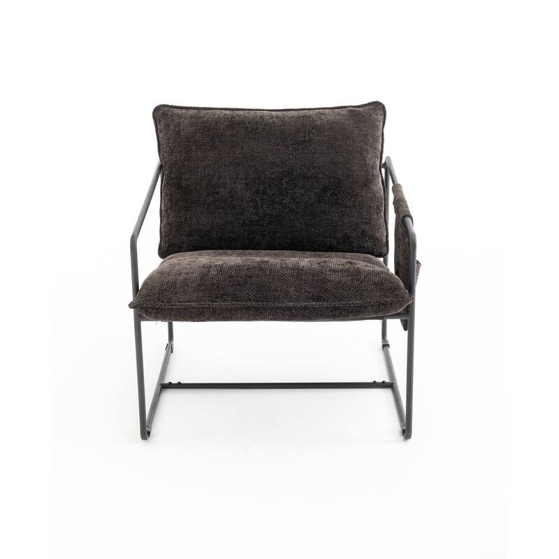 Upholstered Armchair Set of 2 - DARK GREY