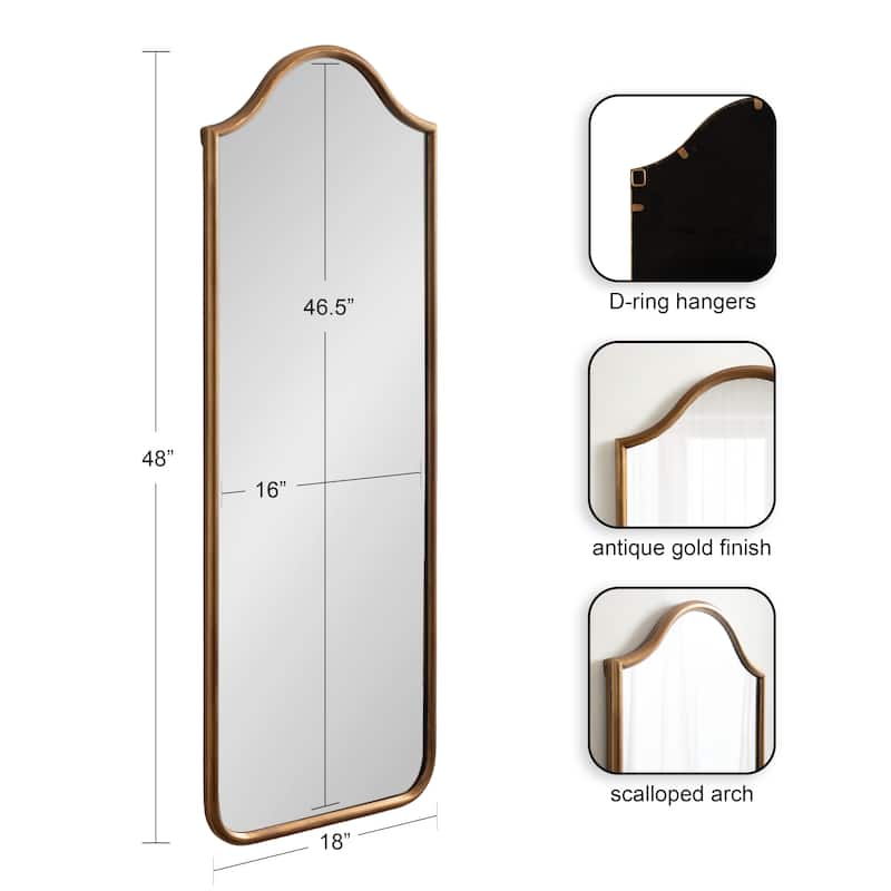 Kate and Laurel Fellows Framed Arch Wall Mirror