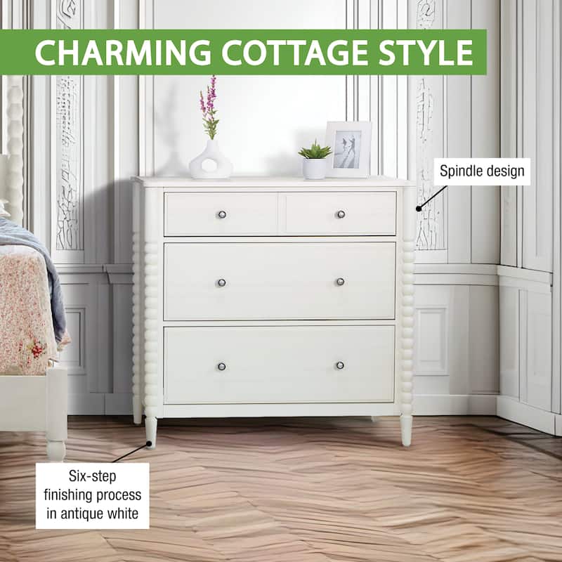 Spindle 3 Drawer Chest (1-Year Warranty)