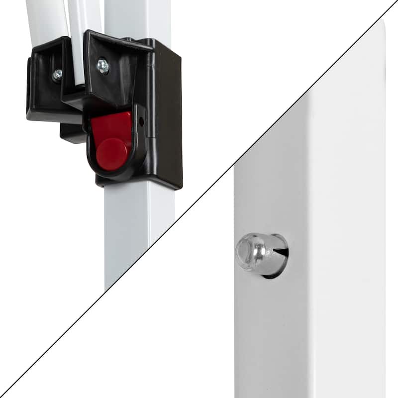 10'x10' Pop Up Straight Leg Canopy Tent With Sandbags and Wheeled Case - 10x10