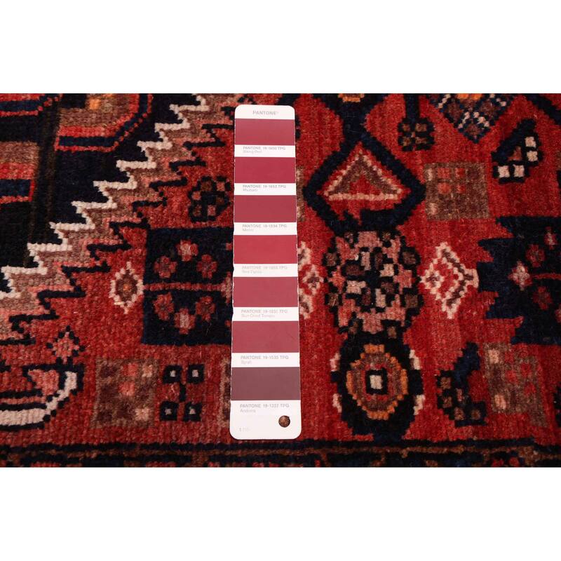 ECARPETGALLERY Hand-knotted Andelz Red Wool Rug - 4'2 x 6'11