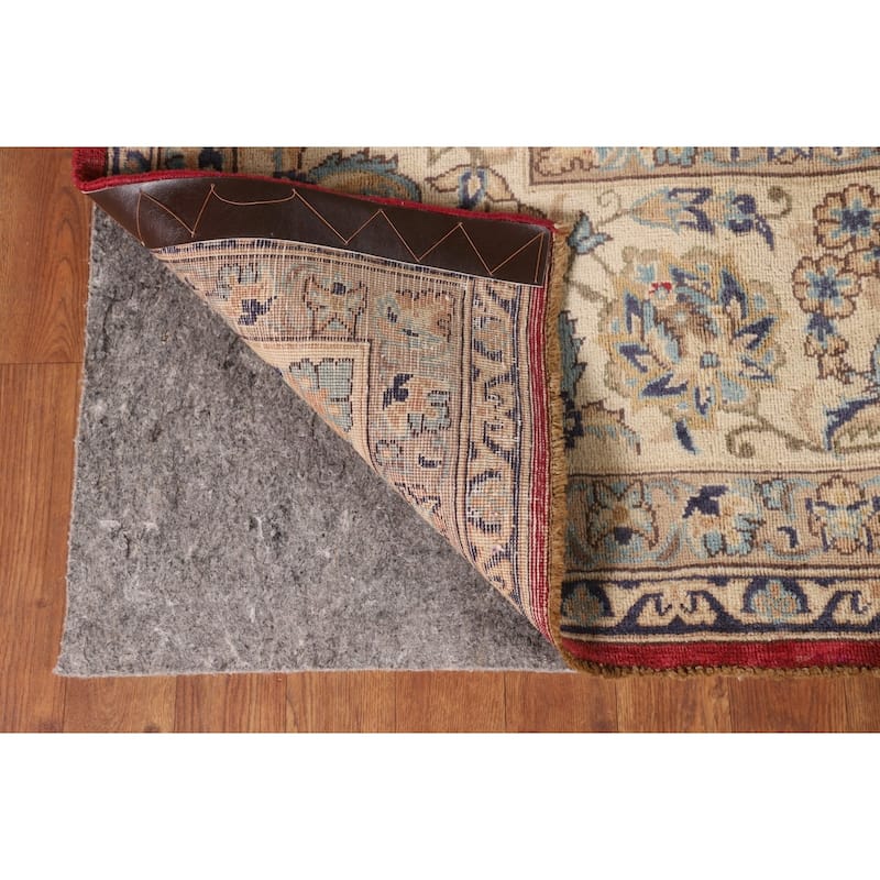 All-Over Floral Tabriz Persian Antique Area Rug Handmade Wool Carpet - 8'6"x 12'0"