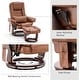preview thumbnail 12 of 50, MCombo Set of 2 Swivel Recliner with Ottoman, Vibration Massage Lumbar Pillow