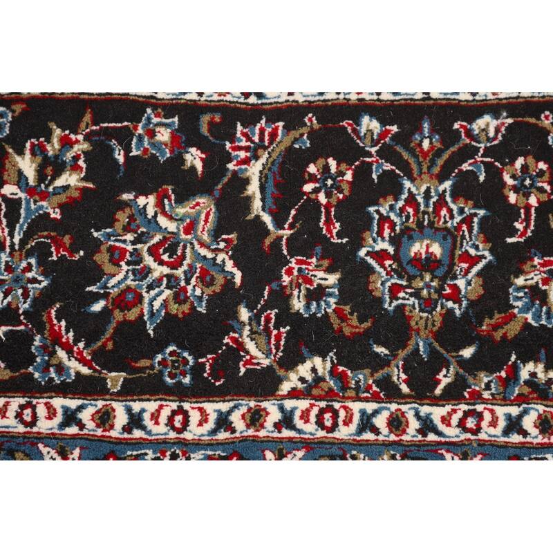 Traditional Floral Kashan Turkish Rug Machine-Made Red Carpet - 9'8" x 13'2"