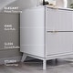 preview thumbnail 21 of 20, Modern Fluted 2 Drawer Lateral File Cabinet, Office Storage Cabinet