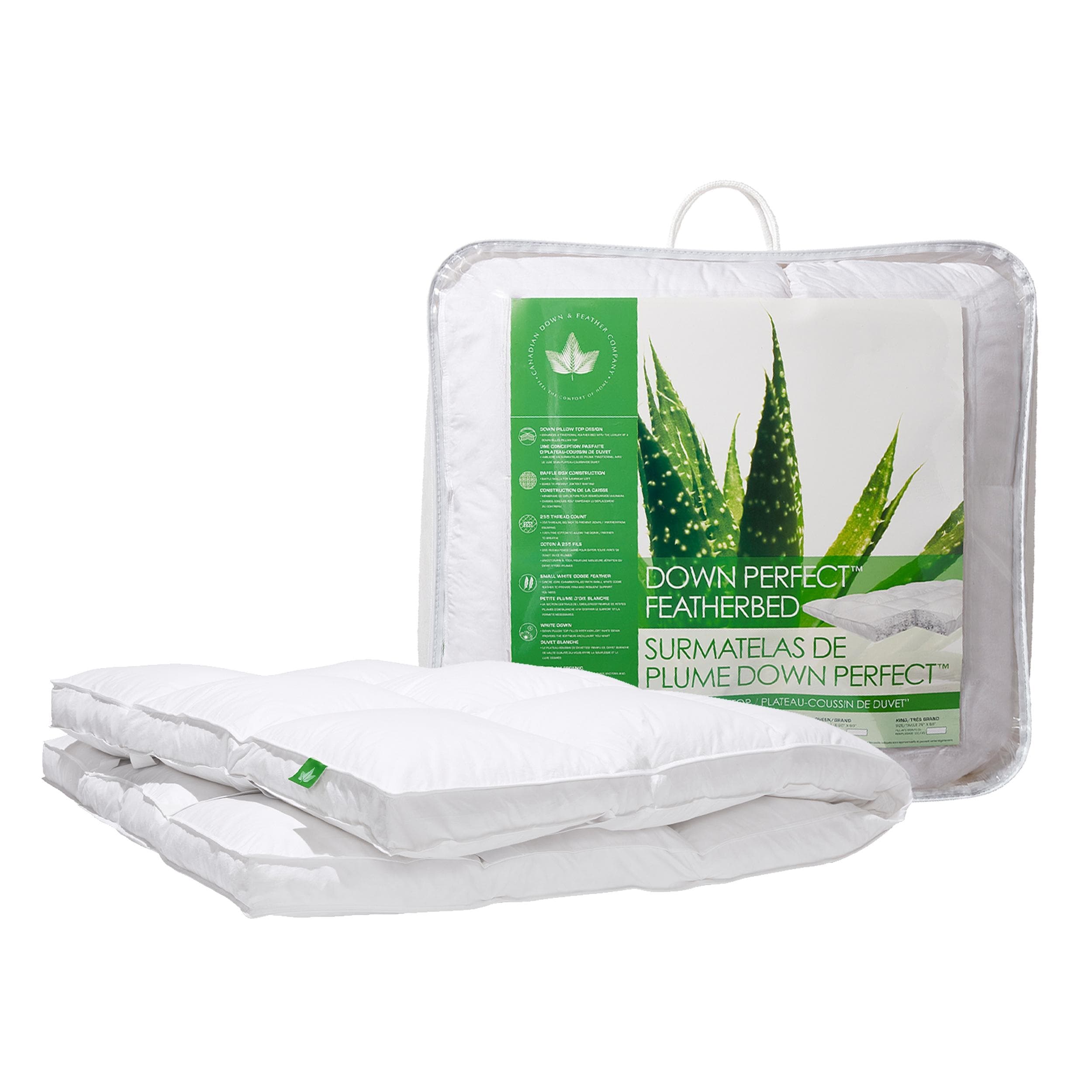 Canadian Down & Feather Company Down Perfect Feather Bed - White