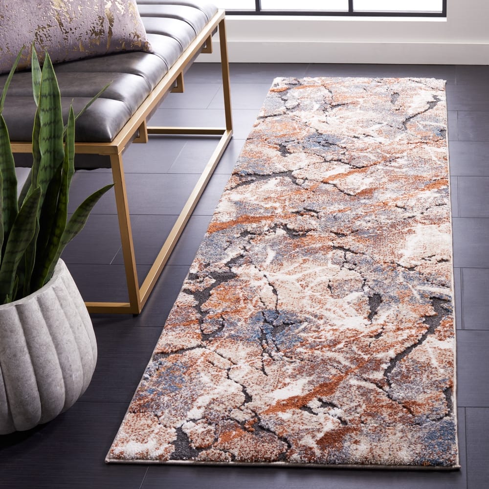 SAFAVIEH Cyrus Shag Gretje Modern Abstract Rug