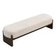 preview thumbnail 13 of 18, Christopher Knight Home - Gazena Large Ottoman Bench with Rubberwood Base - 64" W x 18.5" D x 18.5" H