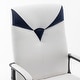 preview thumbnail 2 of 4, White Navy Ergonomic Height Adjustable Office Chair