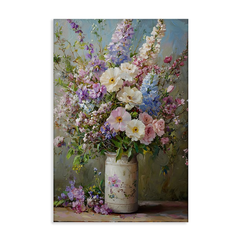 Stupell Flowers in Southern Country Vase Canvas Wall Art Design By Franklyn Gregory - 30 x 45