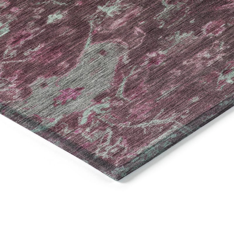 Machine Washable Indoor/ Outdoor Traditional Chelsea Chantille Rug