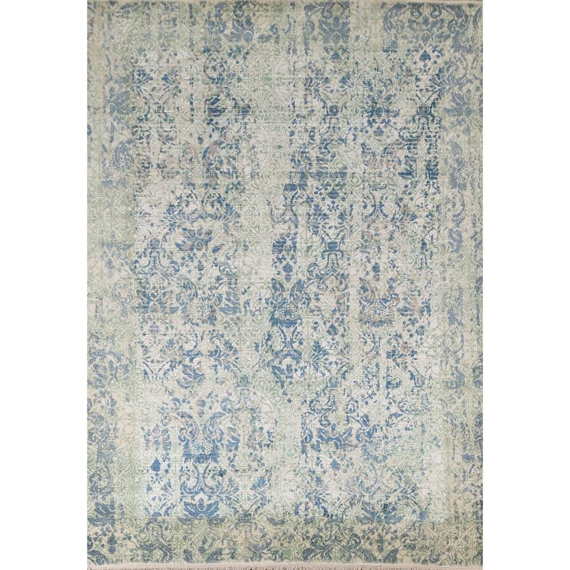 Modern / Abstract Area Rug Hand-Knotted Wool Carpet - 5'6"x 7'9"