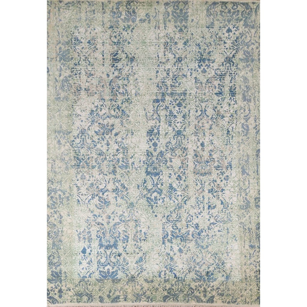 Modern / Abstract Area Rug Hand-Knotted Wool Carpet - 5'6"x 7'9"
