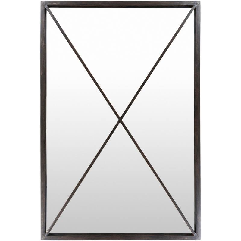 Livabliss Stafford Black Framed Floor Mirror