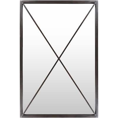 Livabliss Stafford Black Framed Floor Mirror