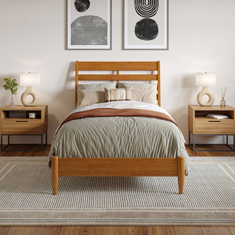 Savannah Solid Wood Low Profile Platform Bed