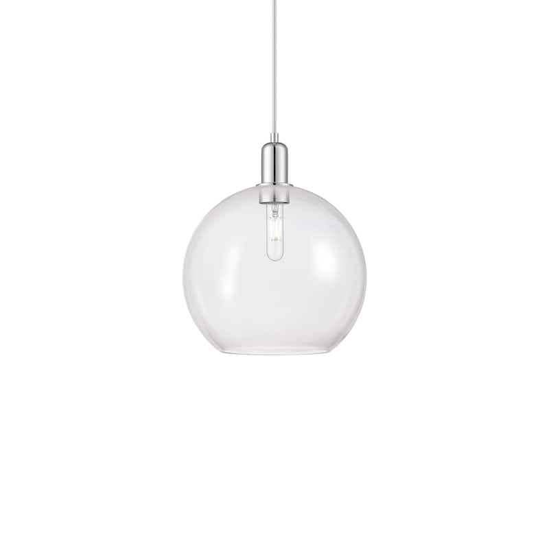 Innovations Lighting 716-1P-15-12 Athens Pendant Athens 12" Wide - Polished Chrome / Clear