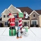 preview thumbnail 5 of 3, Fraser Hill Farm Welcome Christmas Mailbox with Christmas inflatables