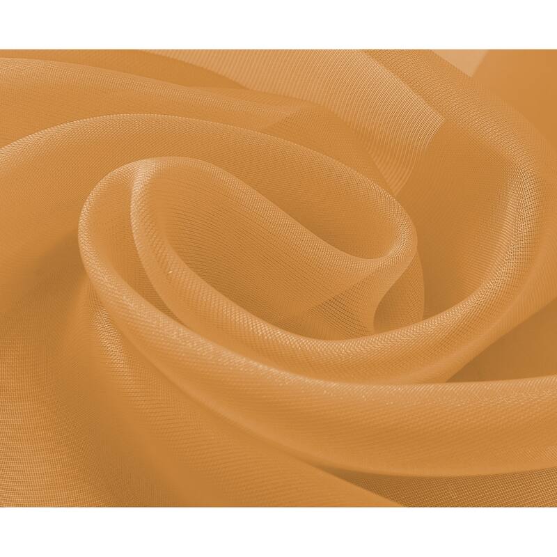 Cara Sheer Voile Grommet Window Curtain Panel - 84 or 90 inches