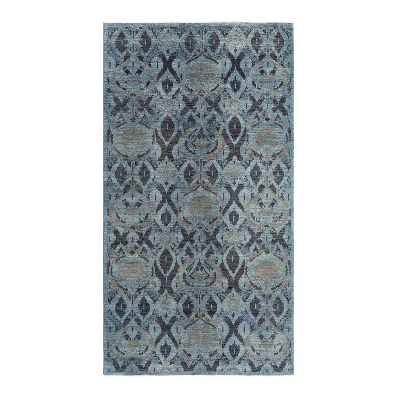 Overdyed, One-of-a-Kind Hand-Knotted Area Rug - Gray - 6' 3" x 11' 4"