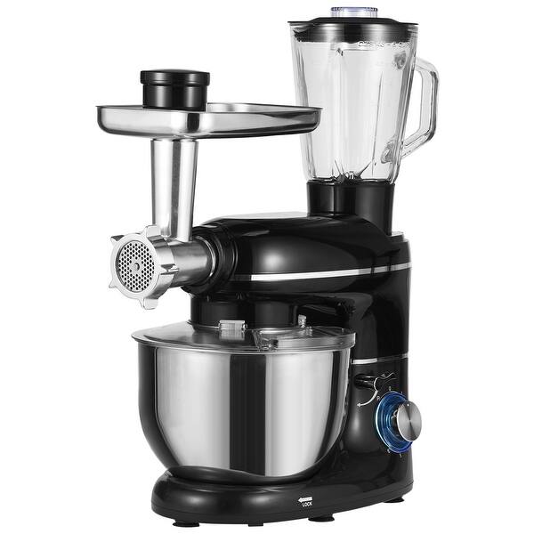 slide 1 of 14, Stand Mixer 660W 6 Speeds Tilt Head Food Mixer Kitchen Electric Mixer - 8' x 10' 8' x 10' - Black