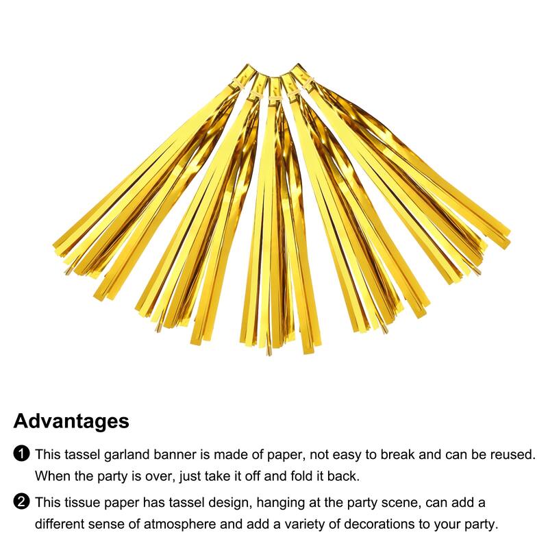 15Pcs Tassel Garland Banner with Rope