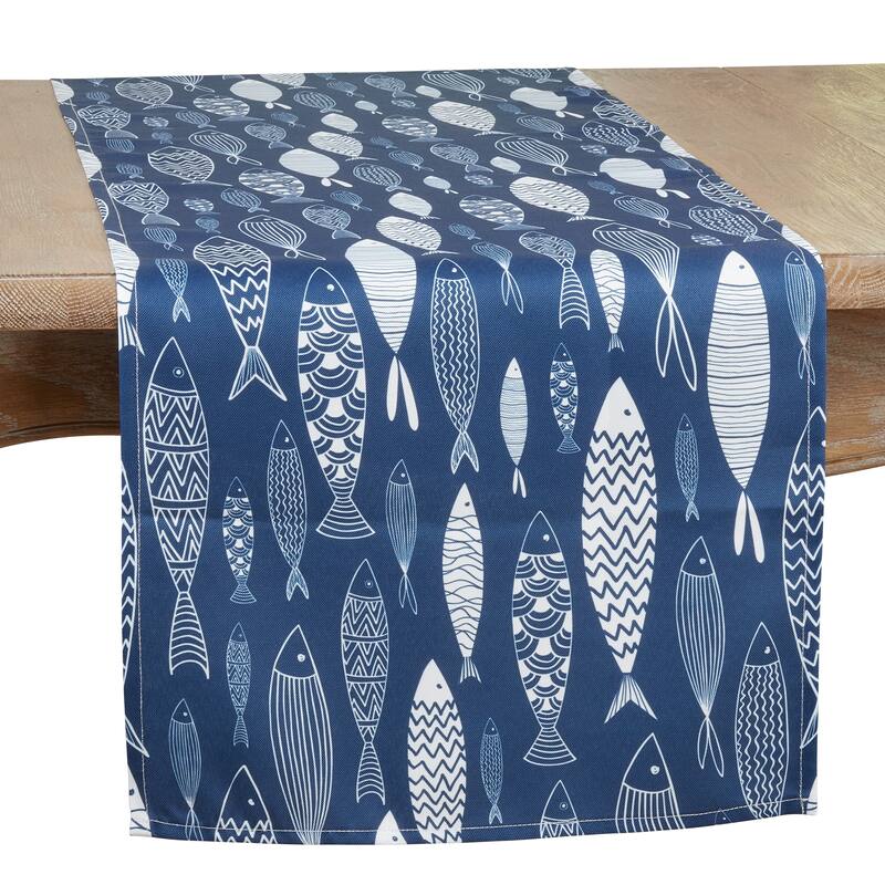 Table Runner With Fish Design - 16"x90"